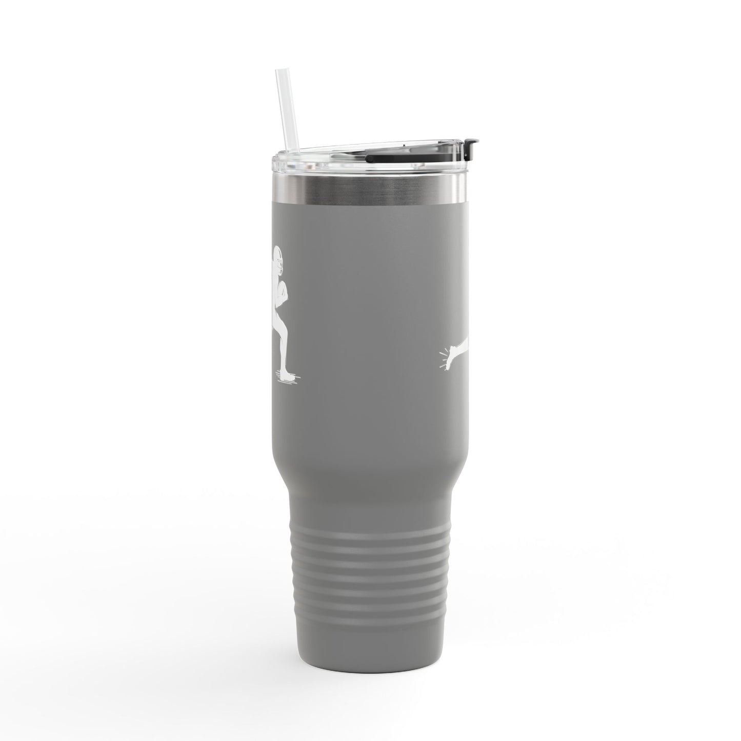 Football Player Coffee Tumbler, Insulated Travel Mug for Active Lifestyles, Sporty Drinkware for On-the-Go, Perfect Gift for Athletes