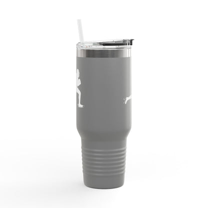 Football Player Coffee Tumbler, Insulated Travel Mug for Active Lifestyles, Sporty Drinkware for On-the-Go, Perfect Gift for Athletes