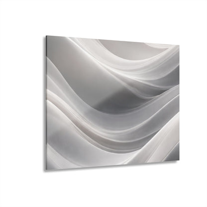 Abstract White Wave Acrylic Print | Wall Art