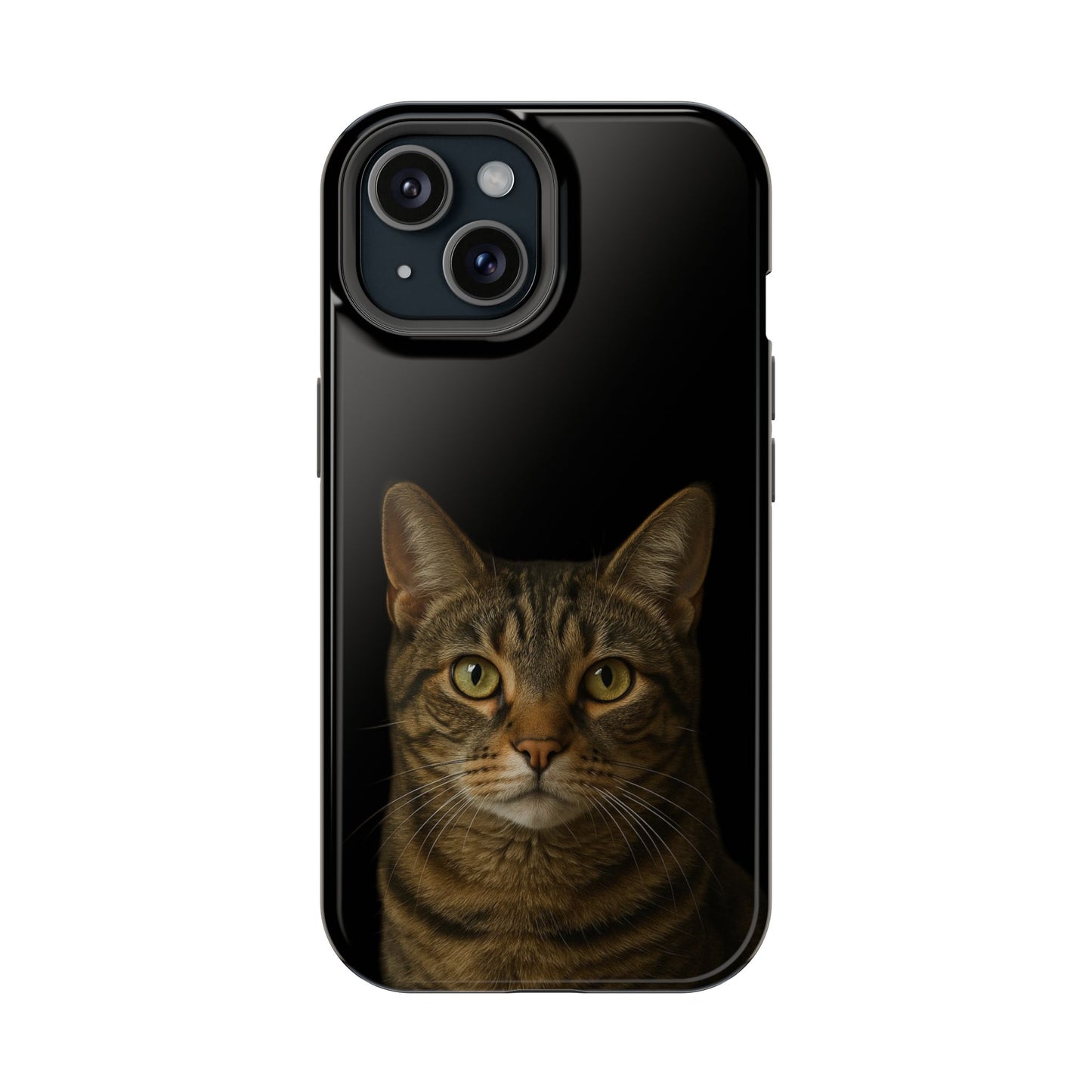 Magnetic Impact-Resistant Phone Case — Realistic Tabby Cat Portrait