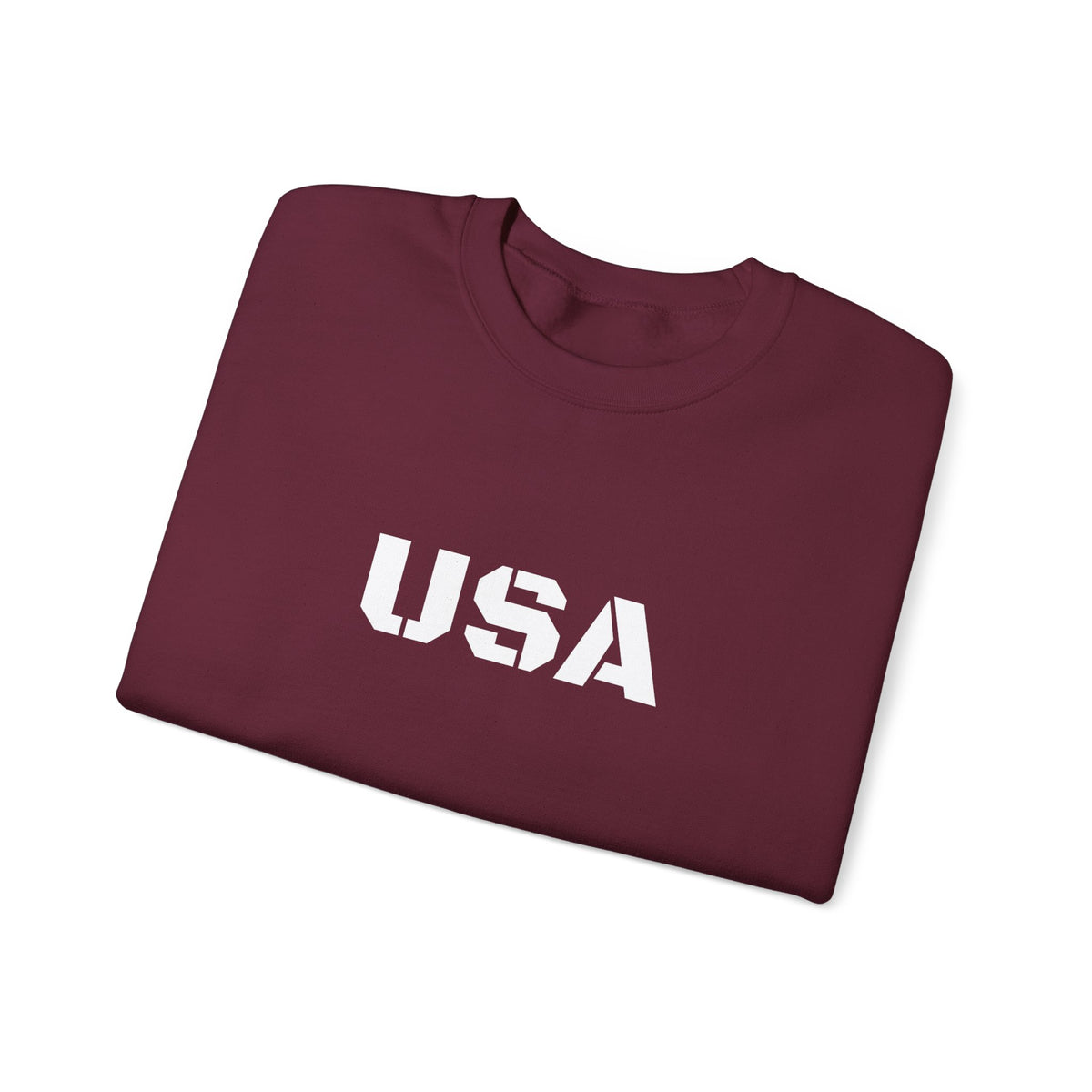 Printify USA crewneck sweatshirt featuring patriotic design, cozy fit, ideal for casual wear and seasonal gift-giving.