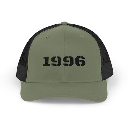 Vintage 1996 Snapback Trucker Cap, Retro Hat, Birthday Gift, Cool Dad Cap, Summer Accessory, Casual Streetwear - TRV