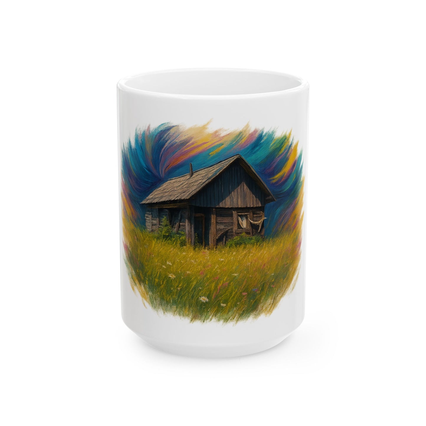 Vibrant Landscape Ceramic Mug for Nature Lovers - Perfect for Coffee, Tea, Gifts, Home Decor, 11oz & 15oz - TRV
