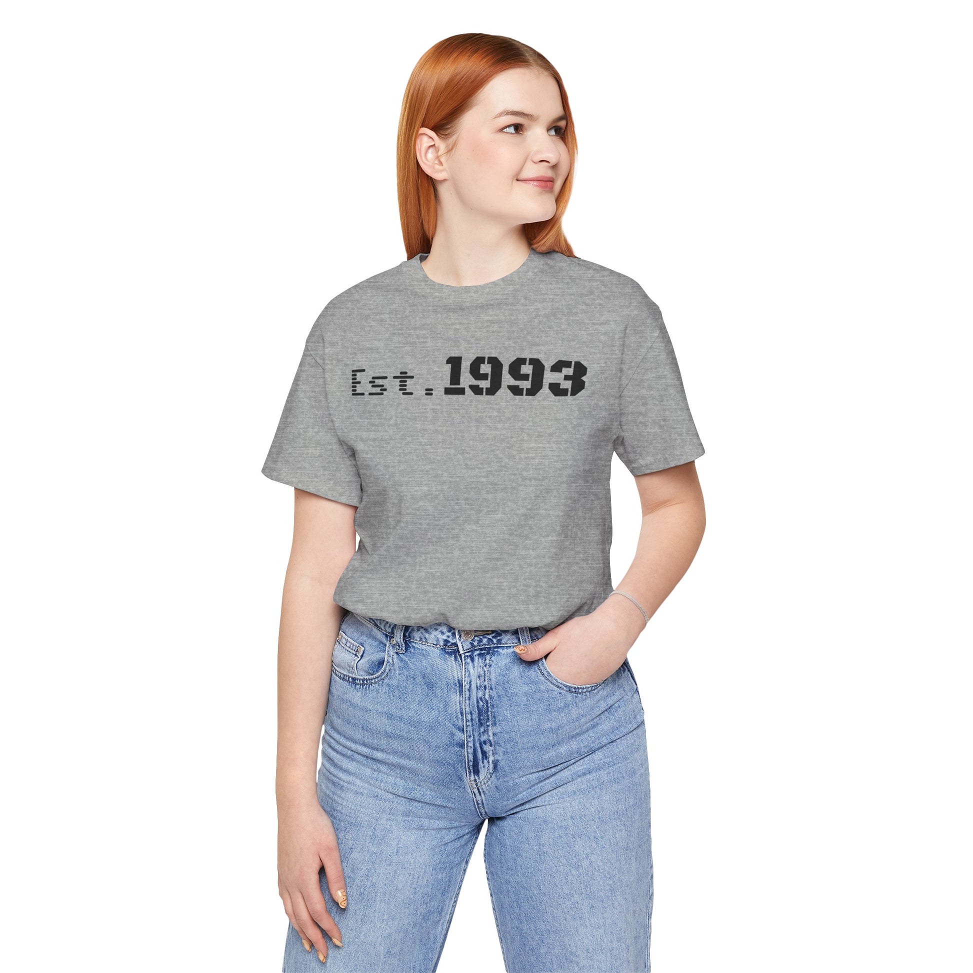 Est. 1993 Unisex Short Sleeve Tee - Perfect for Birthdays, Nostalgia, Casual Wear, Gifts, and Celebrations - TRV