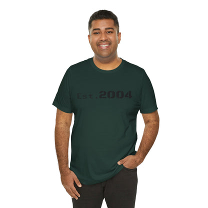 Minimal vintage Est. 2004 T-shirt by Printify, featuring a classic design celebrating the birth year on a comfortable cotton tee.