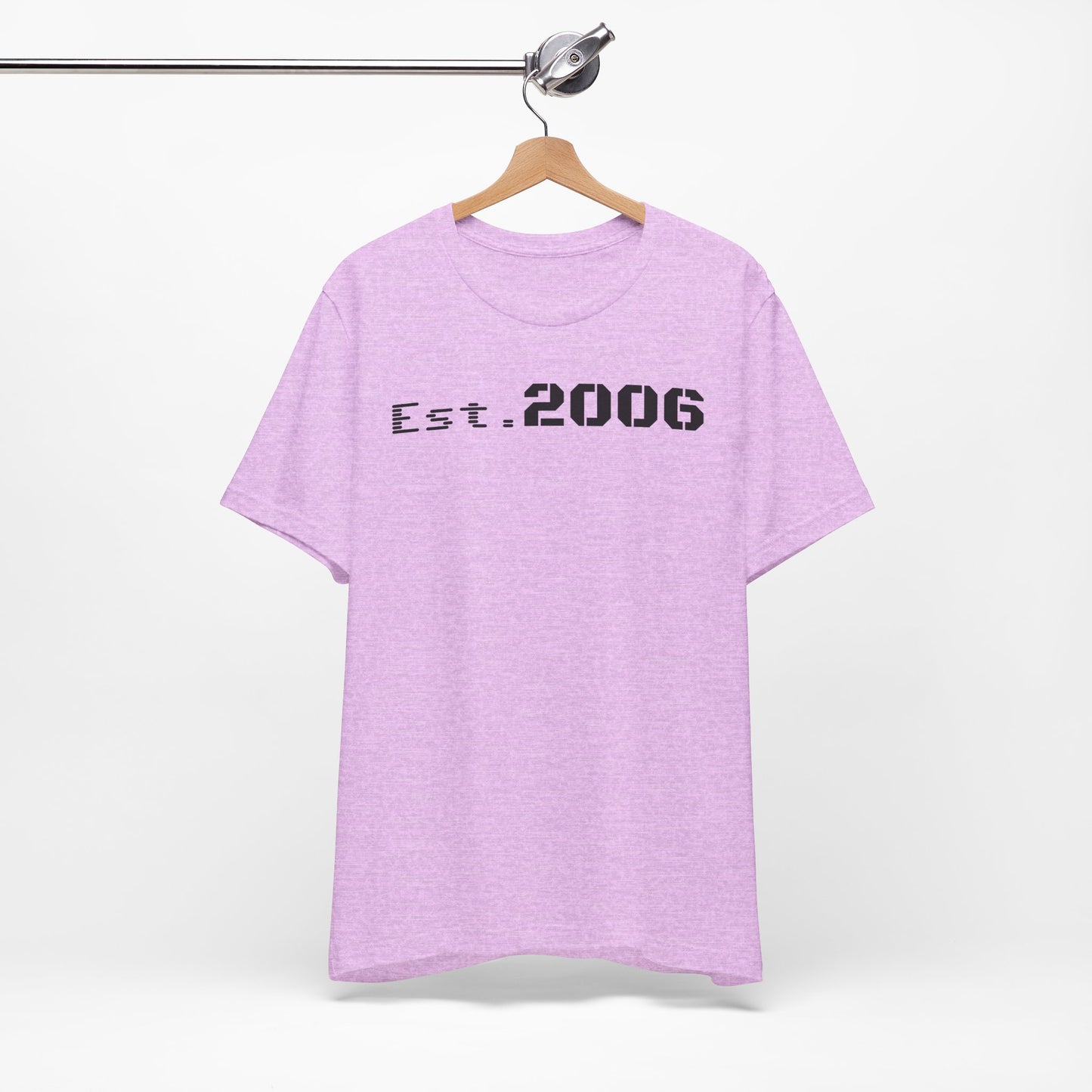 Established 2006 Graphic Tee, Unisex Jersey Shirt, Casual Wear, Birthday Gift, Anniversary Keepake, Statement T-Shirt, Vintage Style