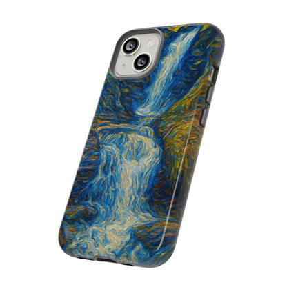 Artistic Phone Case - Waterfall Design, Unique Gift, Phone Accessory, Nature Lover, Original Artwork - TRV
