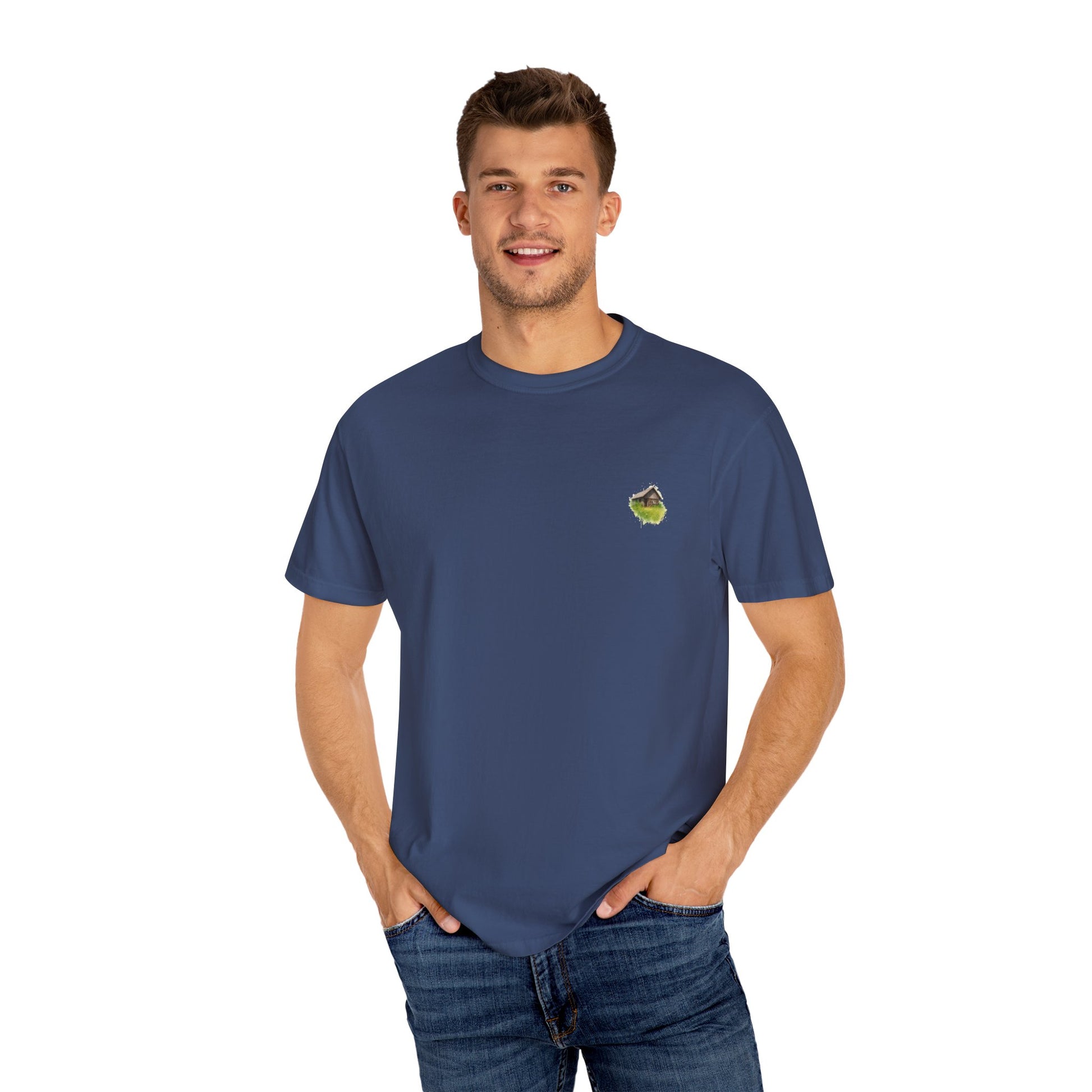 Nature-Inspired Unisex Garment-Dyed T-Shirt, Eco-Friendly Tee, Summer Casual Wear, Gift for Nature Lovers, Relaxed Fit T-Shirt - TRV