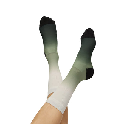 Green Ombre Gradient Socks | Sublimation Socks