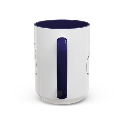 Minimal Korean finger heart accent mug by Printify, 11 or 15 oz ceramic coffee mug with simple heart design and clean style.