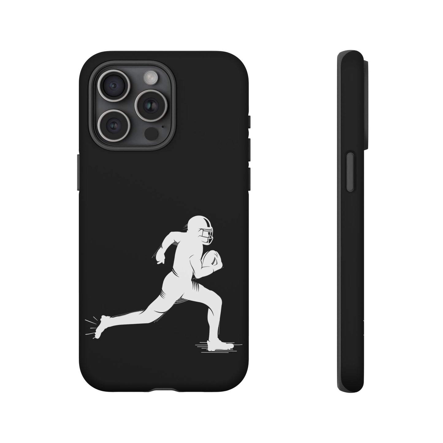 Football Player Phone Case, Tough Cases, Sports Phone Cover, Gift for Athletes, iPhone & Samsung Accessories, Running Player Design - TRV