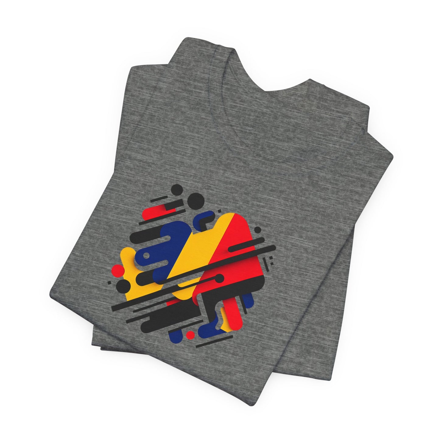 Artistic Heart Unisex Jersey Tee - Vibrant Graphic Tee, Casual Wear, Gift for Art Lovers, Birthday Surprise, Everyday Comfort - TRV