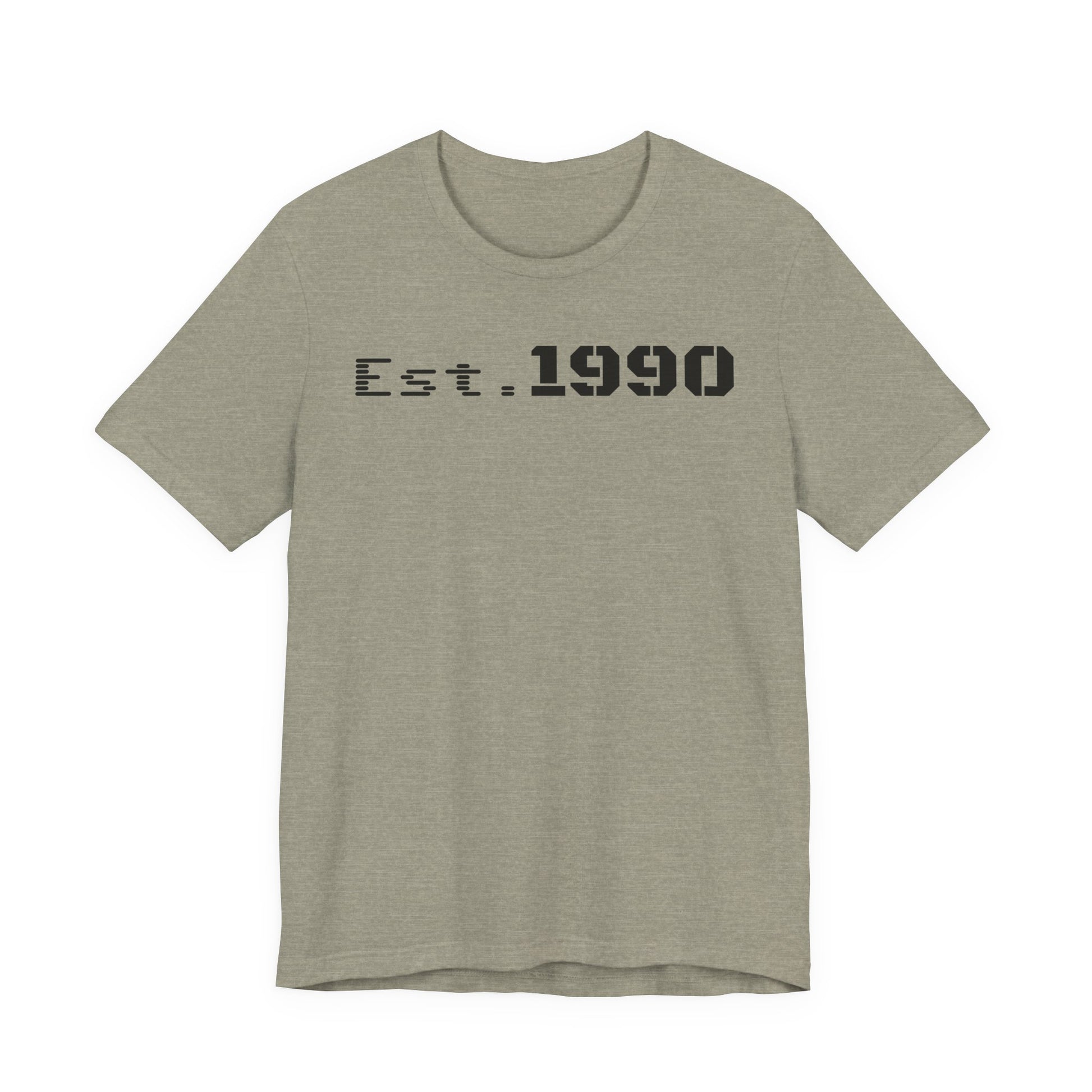 Unisex Est. 1990 Nostalgic Jersey Tee - Perfect Gift, Vintage Style, Retro Fashion, Birthday Celebration, Casual Wear - TRV