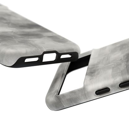 Abstract gray grid phone case by Printify, tough protective iPhone cover with modern design and durable material.