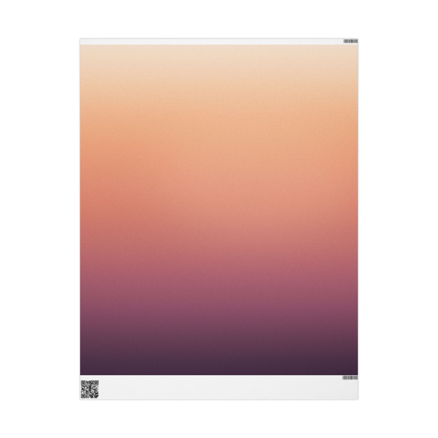 Sunset Gradient Wrapping Paper Roll — Peach Ombre Gift Wrap