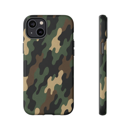Camouflage Phone Case, Tough Cases, Military Style, Unique Phone Accessories, Gift for Him, Durable Phone Cover - TRV