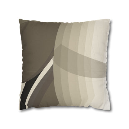 Abstract Neutral Leaf Artwork Pillowcase | Square Pillowcase