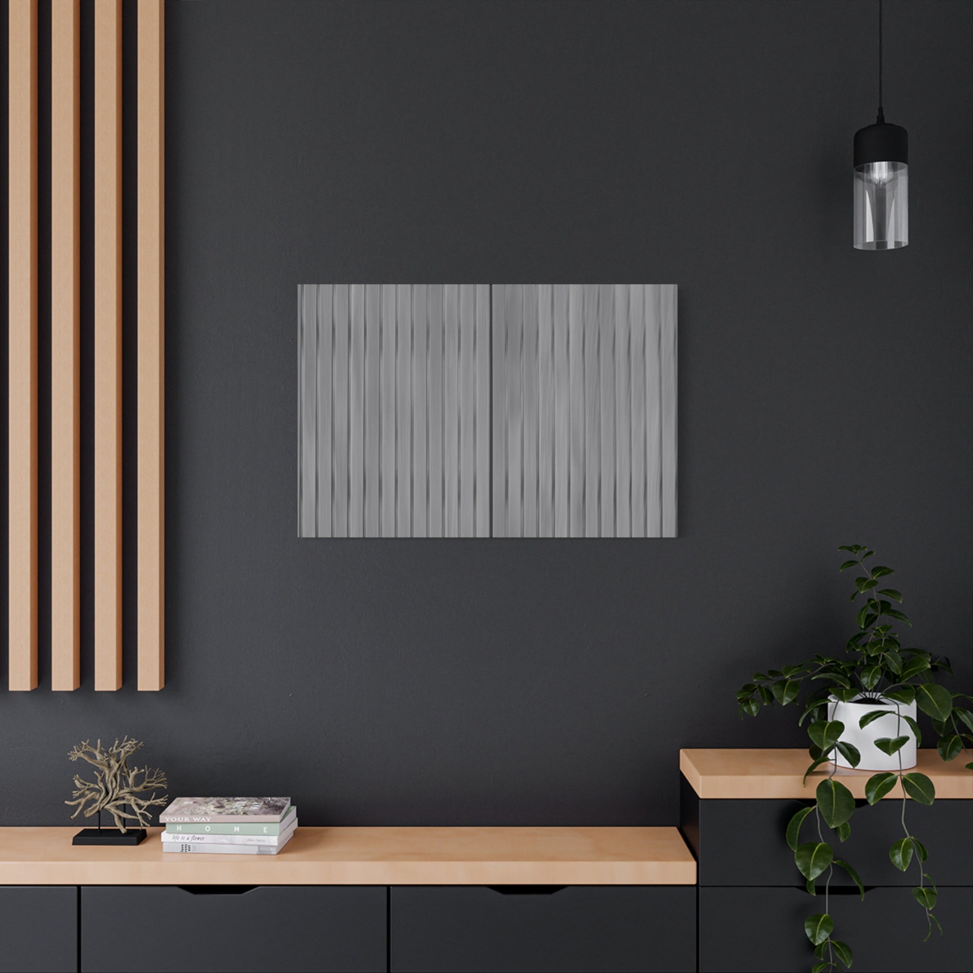 Modern Striped Canvas Art - 1.25" Stretched Wall Decor - TRV