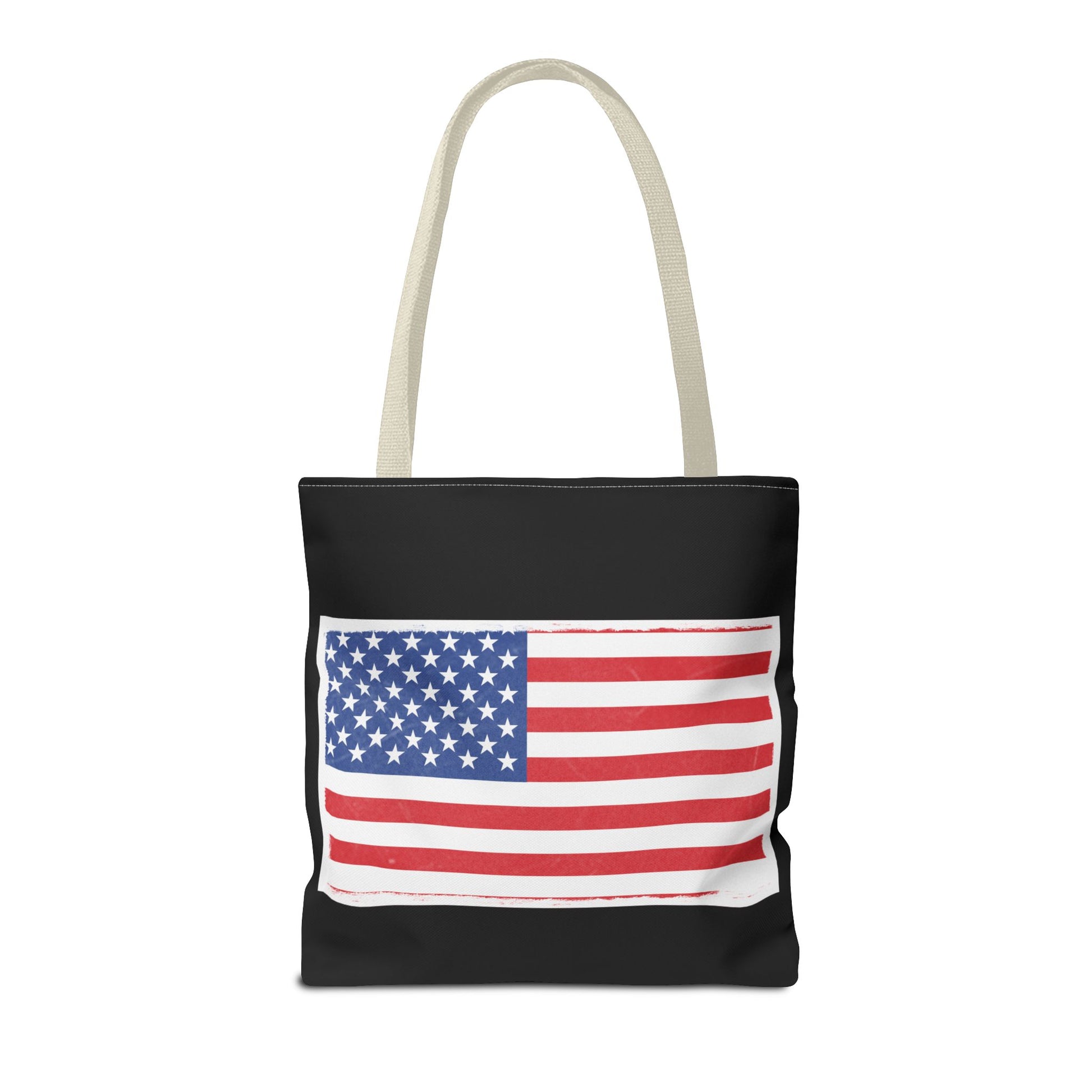 Patriotic Tote Bag, American Flag Carryall, Beach Bag, Reusable Shopping Tote, Independence Day Gift - TRV