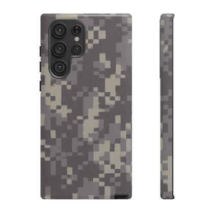 Camouflage tough phone case by Printify, rugged digital camo protective cover for smartphones with durable design.