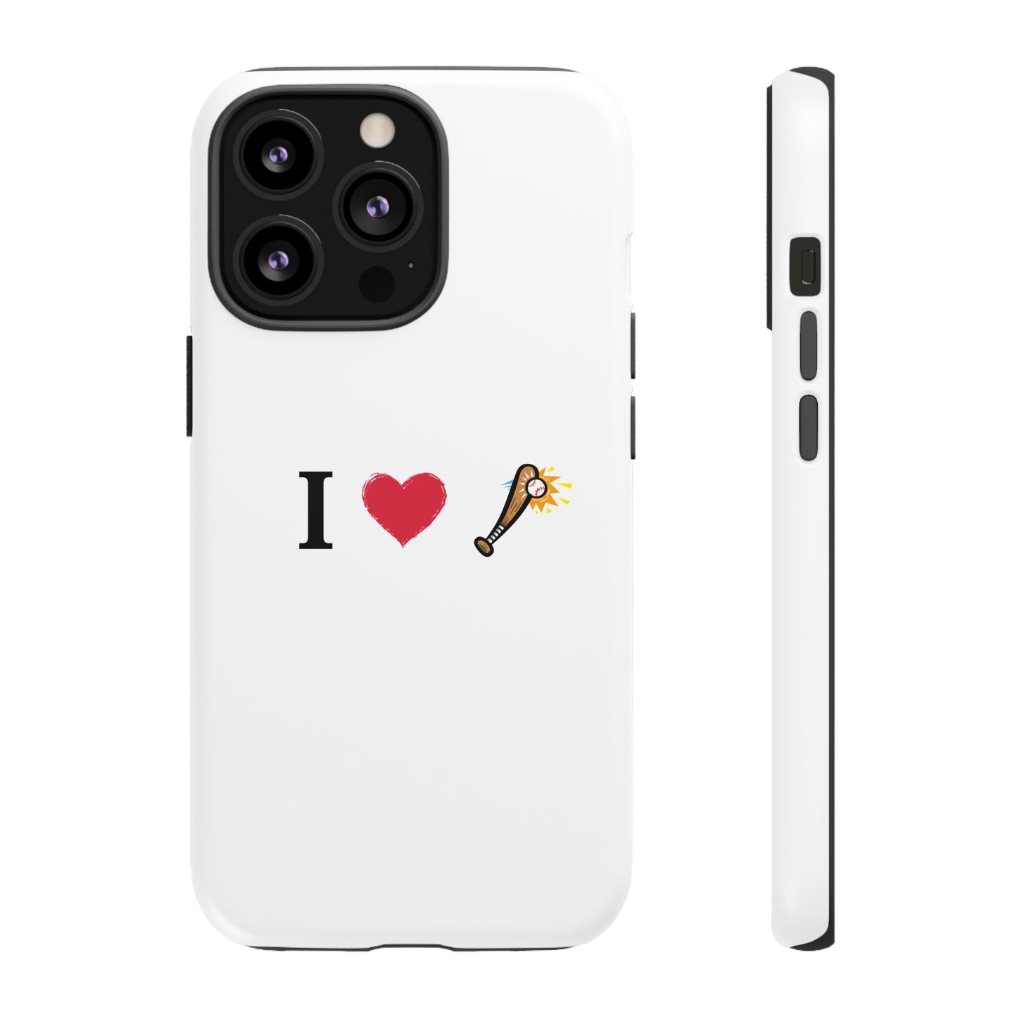 I Love Baseball Vibe Phone Case - Tough Cases for Sports Lovers, Gifts for Athletes, Fun Accessories, iPhone and Android Compatible - TRV
