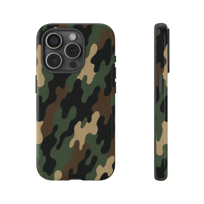 Camouflage Phone Case, Tough Cases, Military Style, Unique Phone Accessories, Gift for Him, Durable Phone Cover - TRV