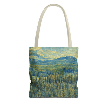 Nature-Inspired Tote Bag, Eco-Friendly Carryall, Bohemian Style Purse, Art Tote, Great Gift for Nature Lovers, Shopping Bag, Travel [...] - TRV