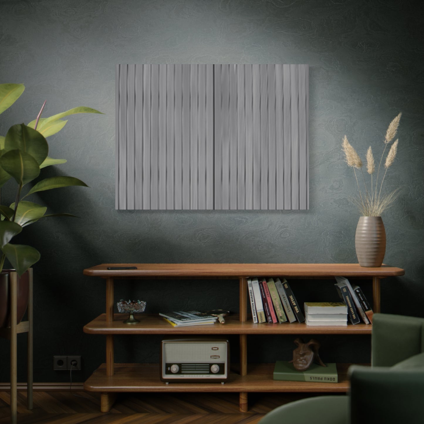 Modern Striped Canvas Art - 1.25" Stretched Wall Decor - TRV