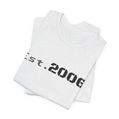 Vintage-style "Established 2006" graphic T-shirt by Printify, featuring bold lettering on a casual birthday gift tee.