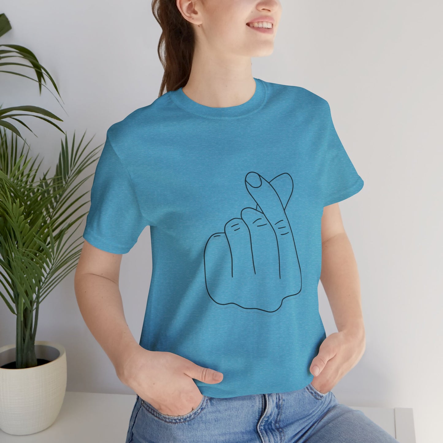 Minimalist Hand Sign Unisex Tee | Casual Everyday Wear | Perfect for Gift Givers