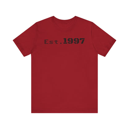 Vintage Est. 1997 Unisex Tee, Gift for Birthdays, Celebrations, Casual Wear, Retro Fashion, Cool Graphic T-Shirt - TRV