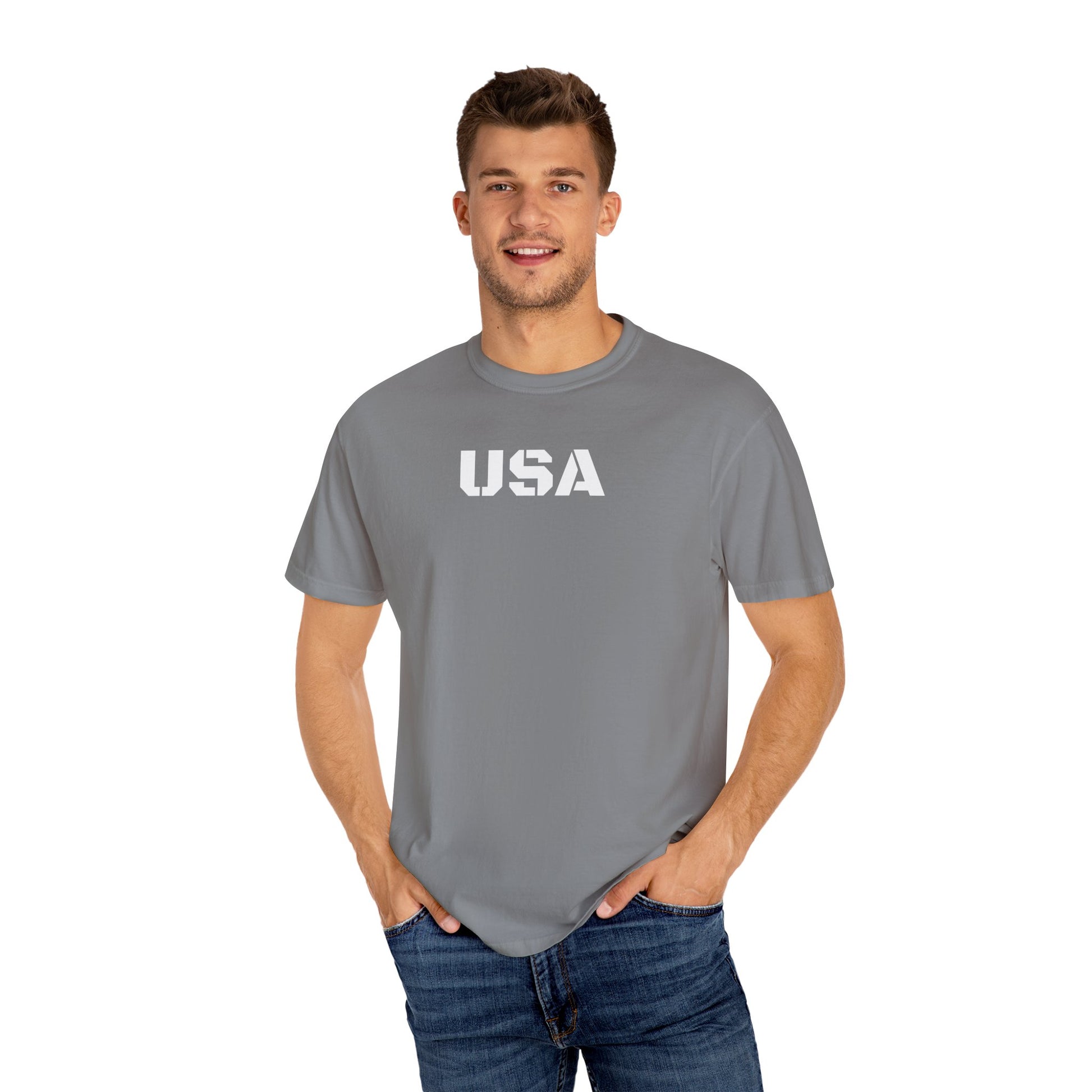 USA Vintage Unisex T-Shirt, Soft Cotton Tee, Casual Wear, Gifts for Her & Him, Summer Essentials, Independence Day Apparel - TRV