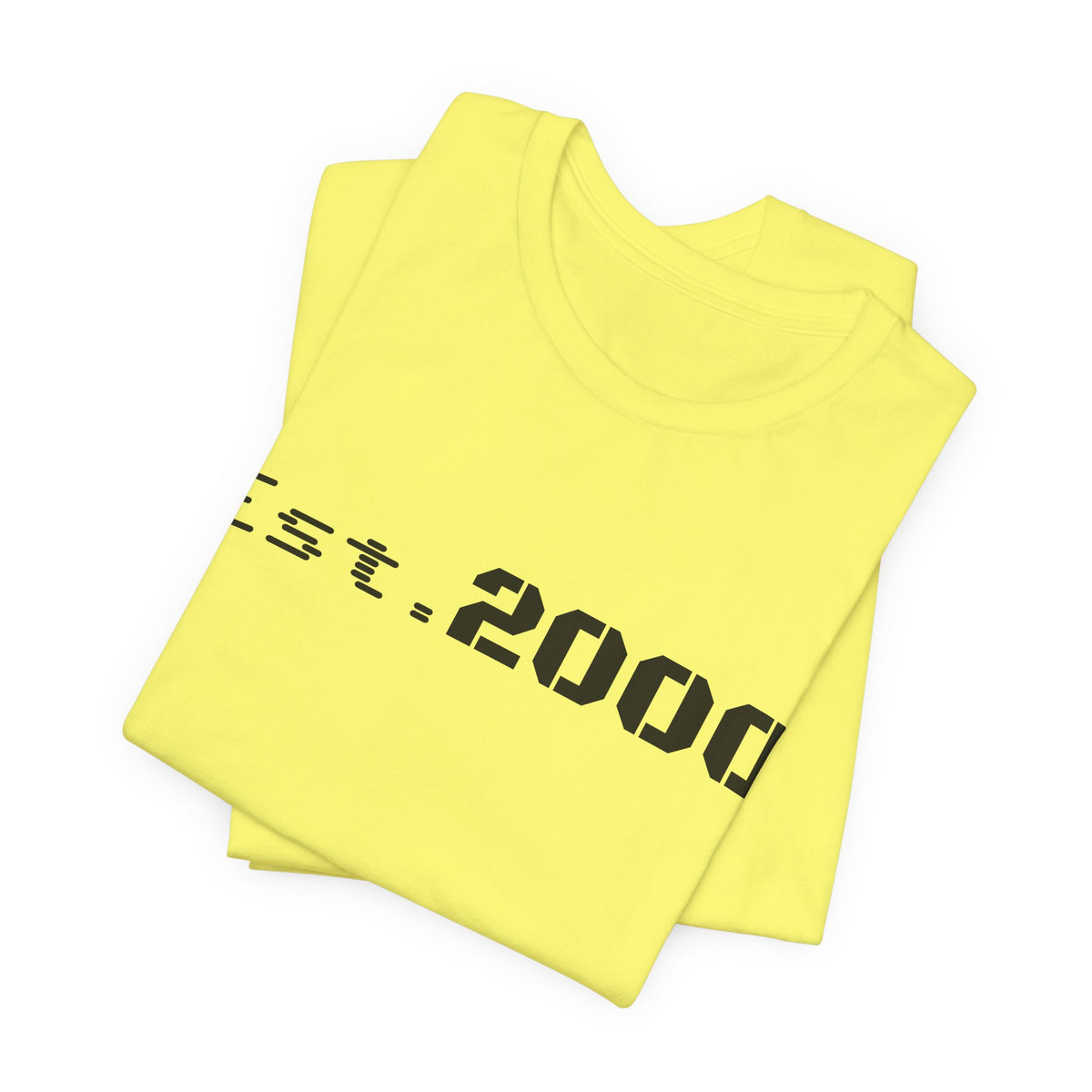 Retro pixel design T-shirt celebrating 2000, printed by Printify, featuring a vintage-inspired Born in 2000 graphic on a casual tee.