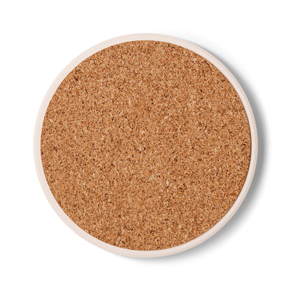 Camo Ceramic Coaster — Green Woodland Camouflage Drink Protector