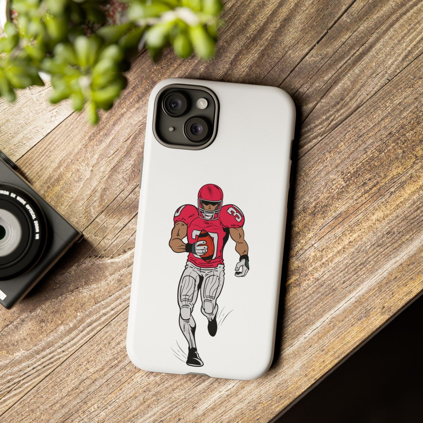 Football Player Tough Case, Sports Phone Cover, Athlete Gift, Tough Phone Case, Fall Sports, Football Lover's Accessory - TRV