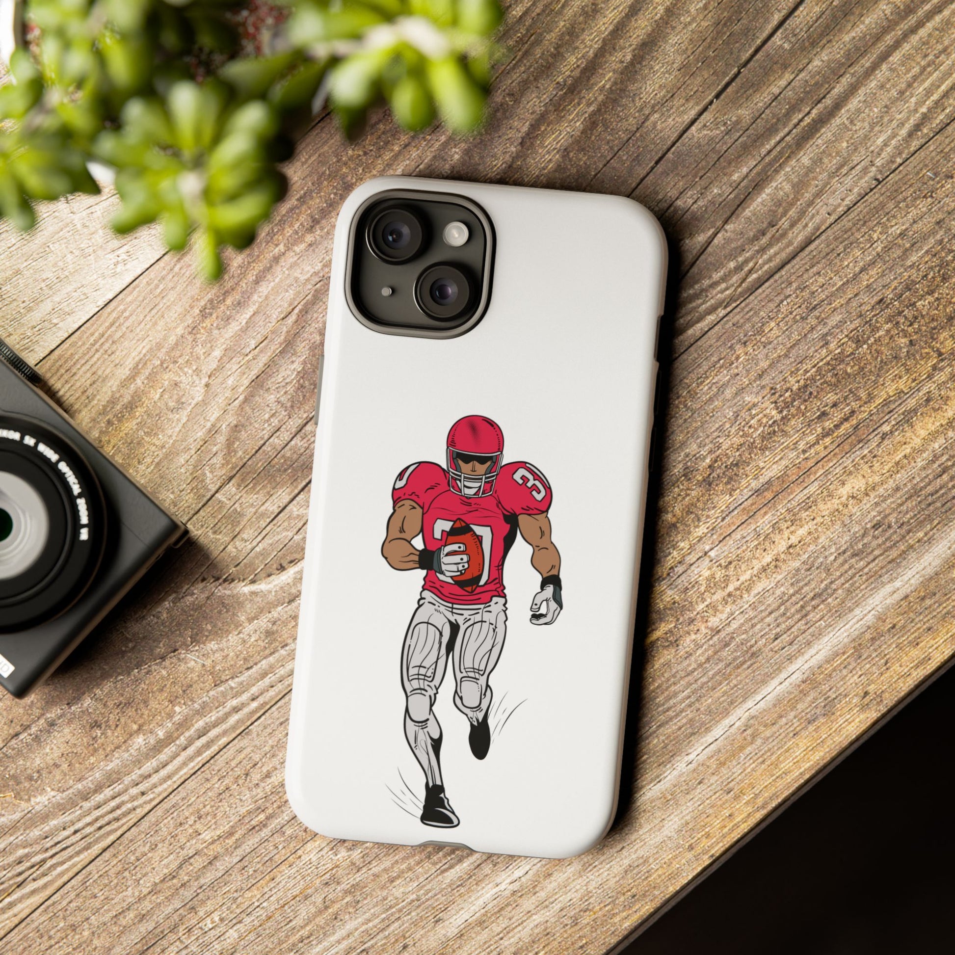 Football Player Tough Case, Sports Phone Cover, Athlete Gift, Tough Phone Case, Fall Sports, Football Lover's Accessory - TRV