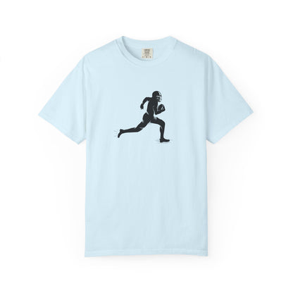 Football Player Graphic Unisex T-Shirt, Casual Sports Tee, Gift for Athletes, Workout Shirt, Everyday Wear, Unique Running Apparel