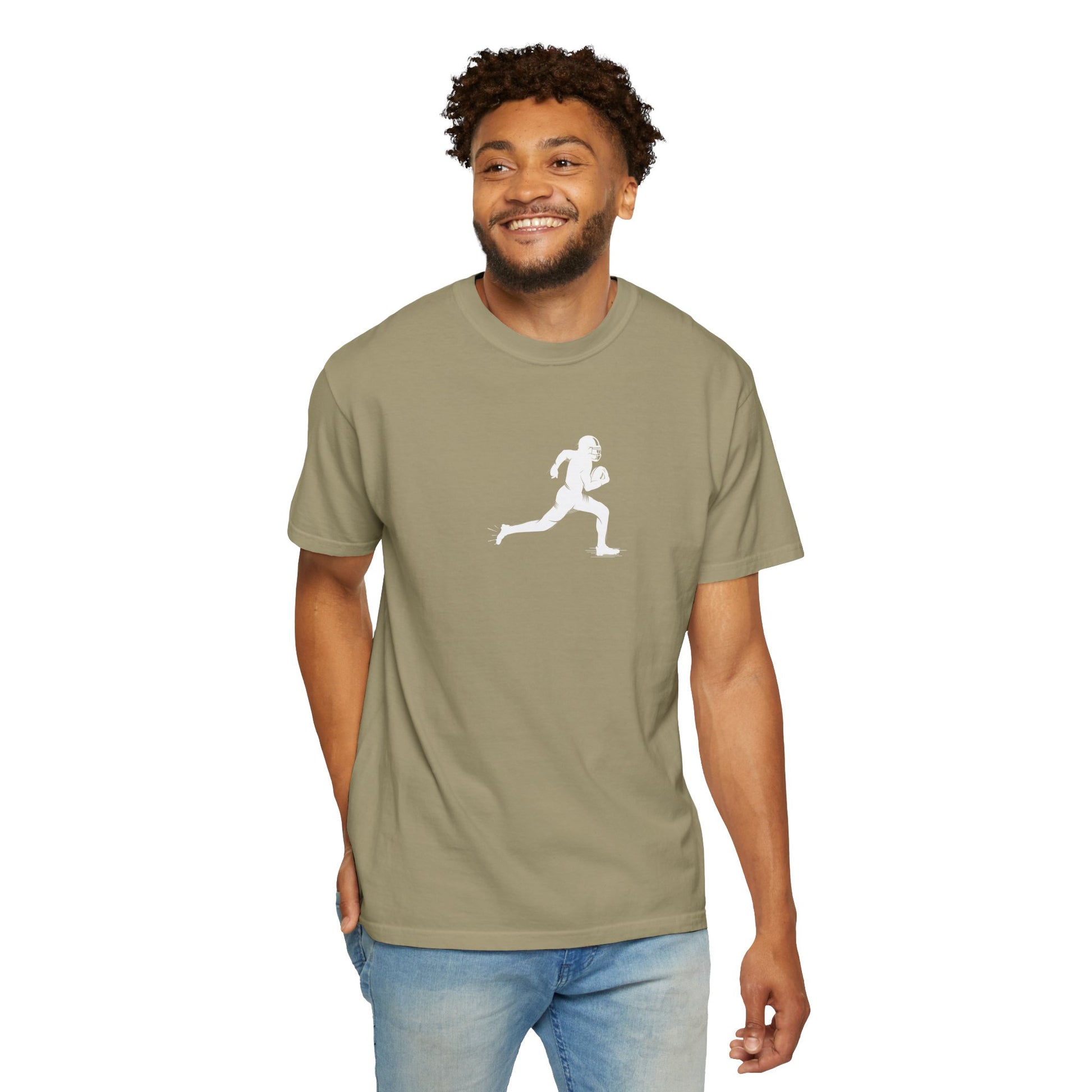 Unisex Football Player T-Shirt | Comfortable Sports Tee, Gift for Runners, Casual Wear, Workout Clothing, Everyday Style - TRV