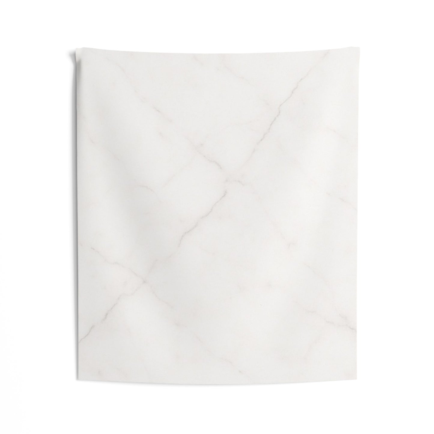 Marble Texture Wall Tapestry — Minimal White Marble Print Indoor Decor