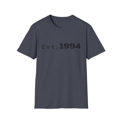 Vintage 1994 Est. graphic T-shirt by Printify featuring bold printed design on a classic cotton tee.