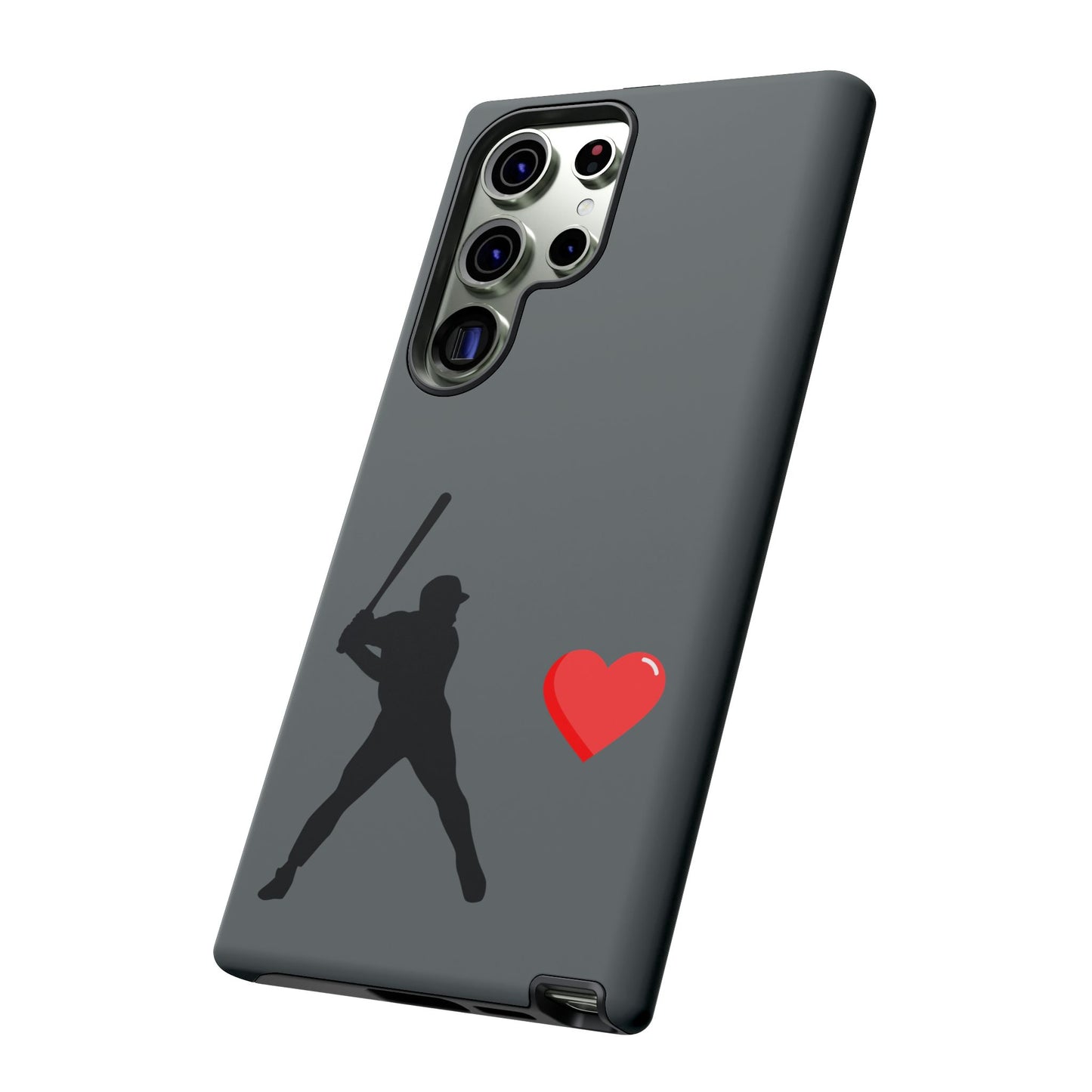 Printify Baseball Love phone case featuring sports theme, durable protective design, perfect for sports fans and Father's Day gift.