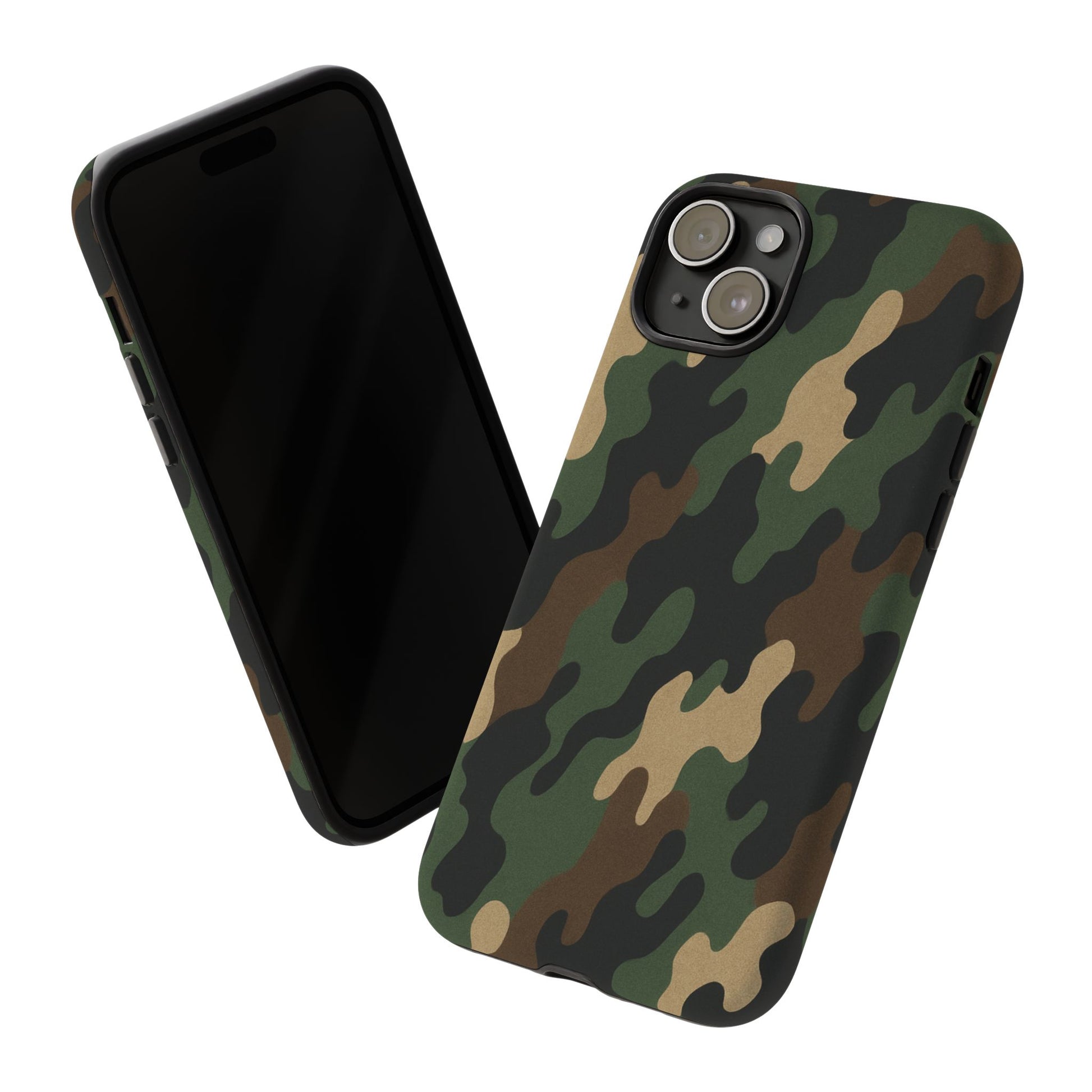 Rugged camouflage tough phone case from Printify with durable protective design for smartphones.