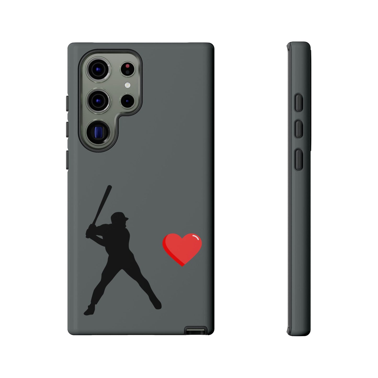 Printify Baseball Love phone case featuring a sports-themed design, durable case for sports lovers and Father's Day gift.