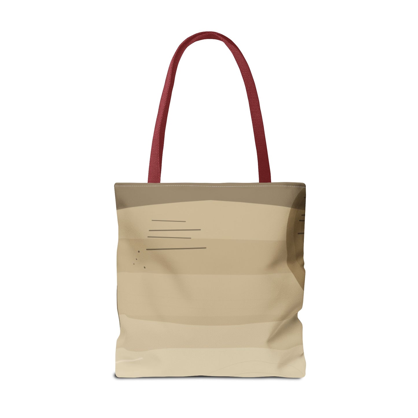 Abstract Neutral Waves Tote Bag | Geometric Circle Pattern