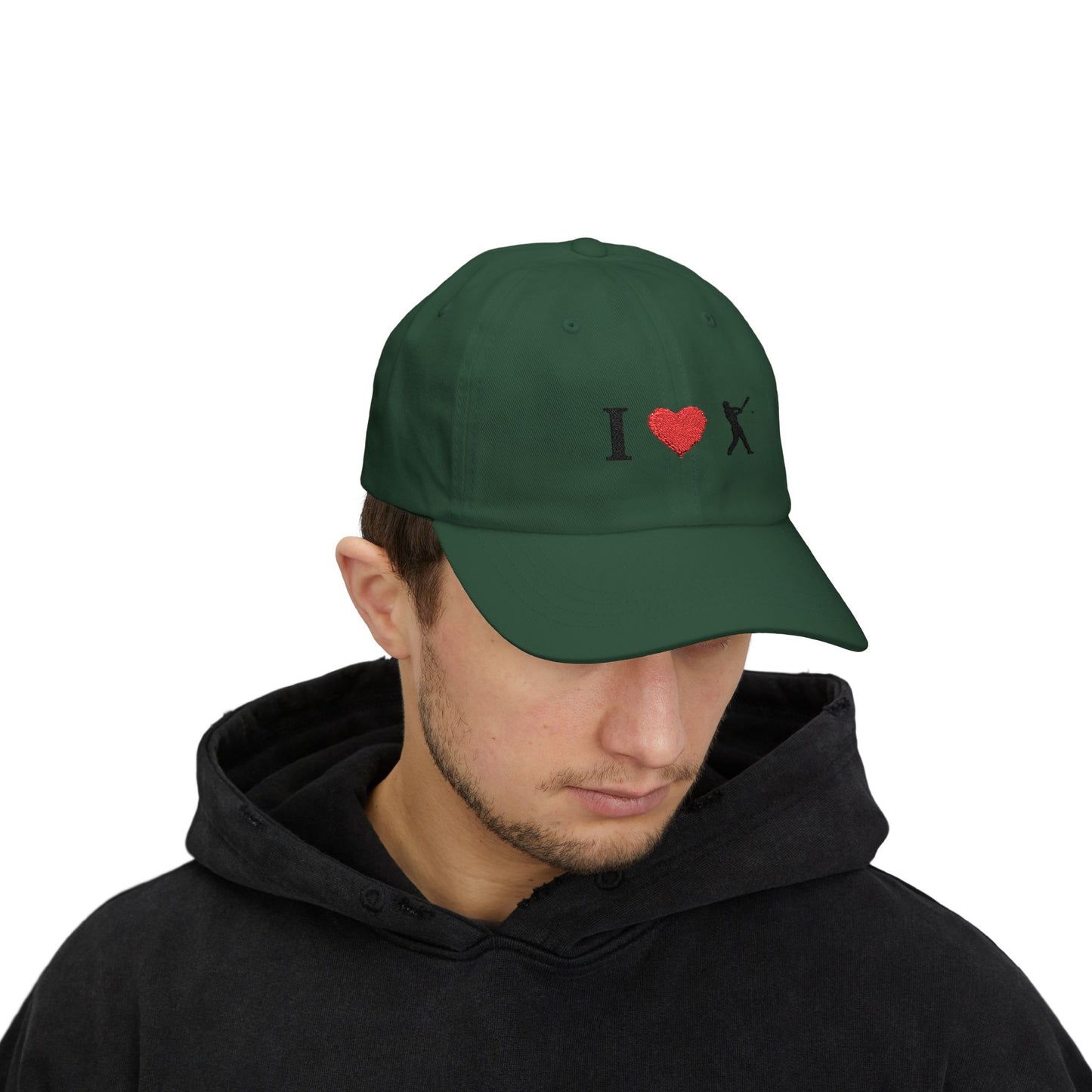 I Love Baseball Dad Cap, Sporty Hat for Dads, Baseball Lover Gift, Father's Day Gift, Casual Everyday Wear - TRV