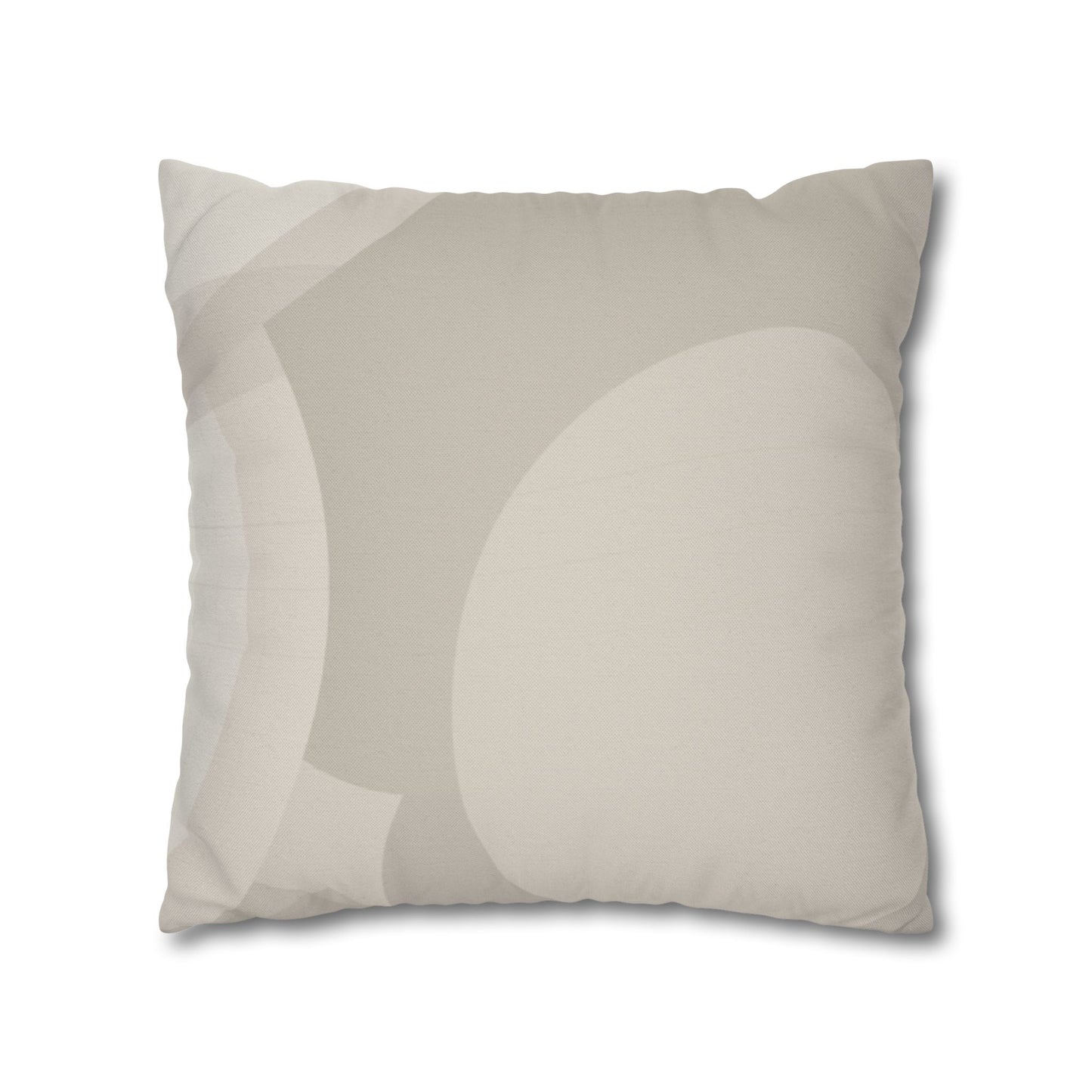 Neutral Abstract Swirl Pillowcase | Square Pillowcase, Spun Polyester