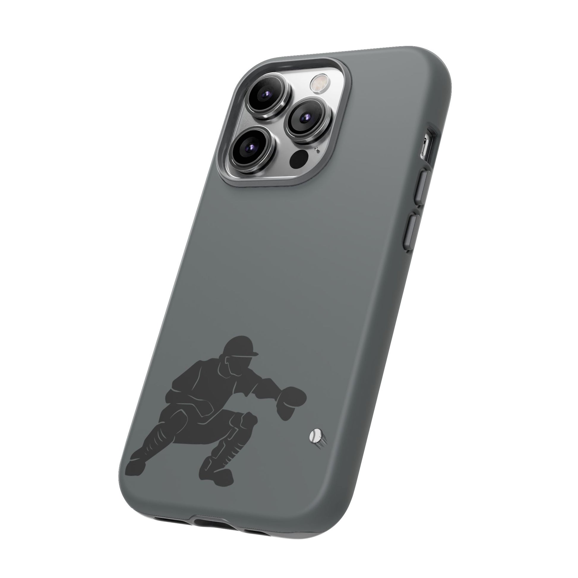 Baseball Catcher Phone Case, Sports Phone Accessory, Tough Cases, Gift for Athletes, Sports Fan Merchandise, Unique Design - TRV