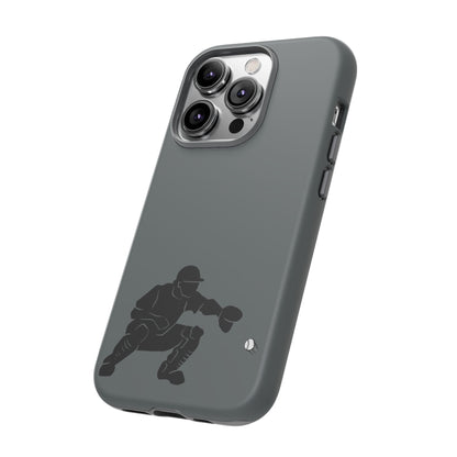 Baseball Catcher Phone Case, Sports Phone Accessory, Tough Cases, Gift for Athletes, Sports Fan Merchandise, Unique Design - TRV