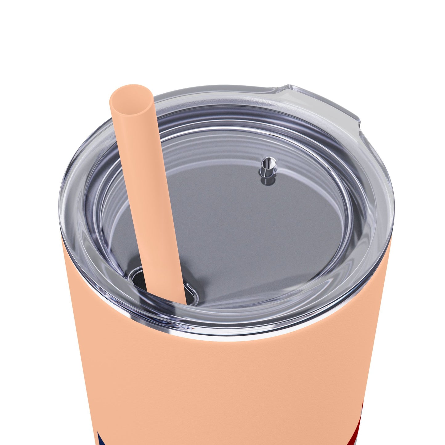 Skinny Tumbler — USA Flag 20oz Straw Tumbler (Patriotic Travel Cup)
