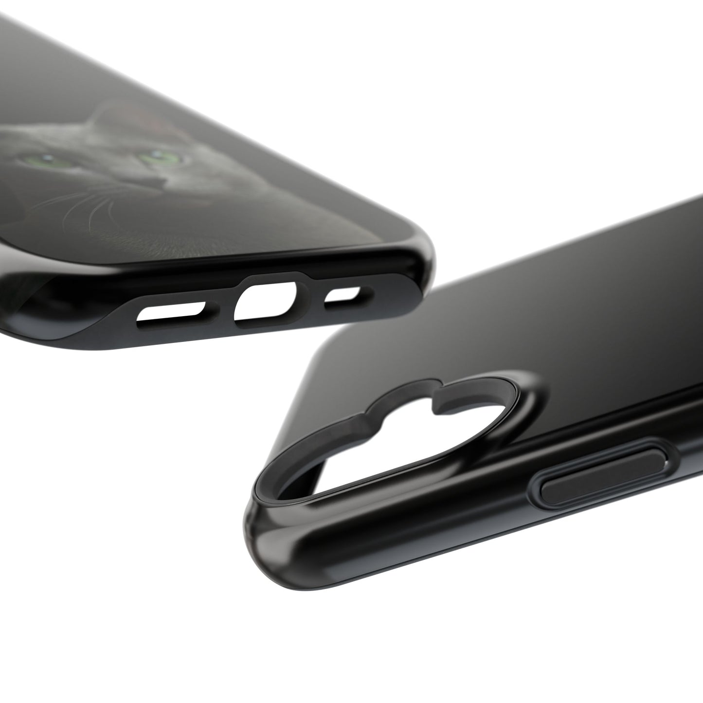 Russian Blue Cat Phone Case — Magnetic Impact-Resistant iPhone Cover